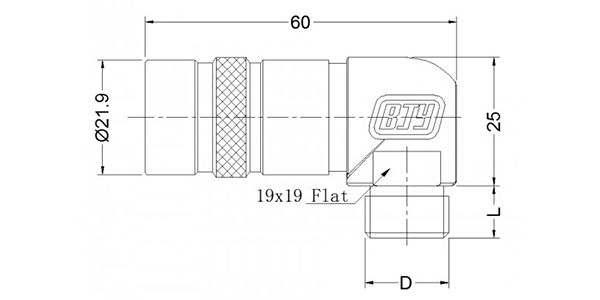 Raccord courbe 90° femelle